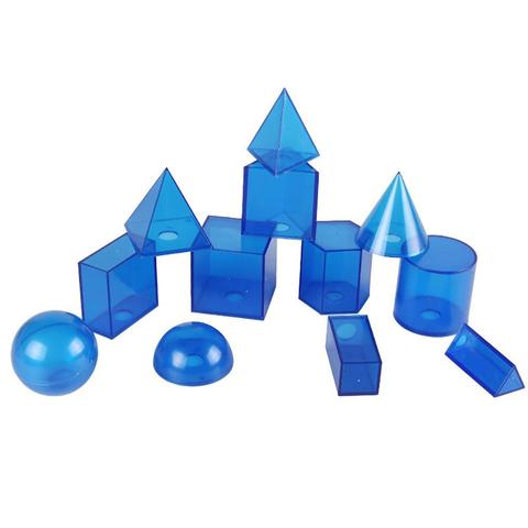 12Pcs/Set Transparent 3D Geometric Solids Model Detachable Teaching Aids Toy ► Photo 1/5