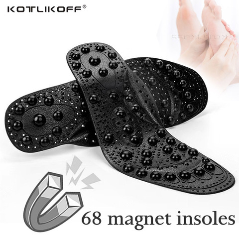 KOTLIKOFF Enhanced upgrade 68 Magnetic Massage insole Foot Acupuncture Point Therapy Insole Cushion Body Detox Slimming Magnetic ► Photo 1/6