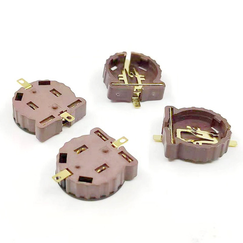 10pcs/lot CR1220 SMD Battery Holder 3V BS-1220-2 / CR1220 Resistant SMD Battery Box ► Photo 1/4