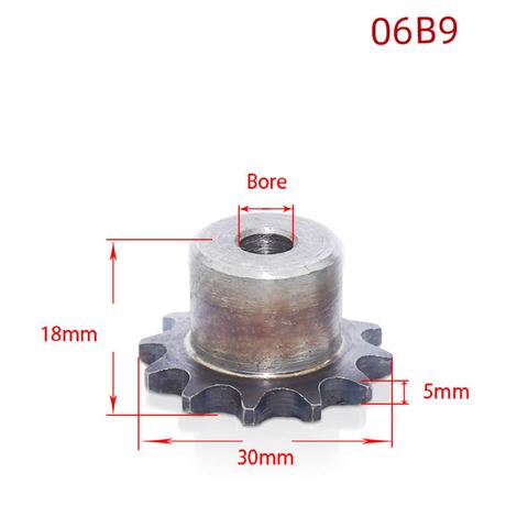 1Pcs 06B Chain Drive Sprocket 9-24 Tooth Carbon Steel Chain Gear Pitch 9.525mm Industrial Sprocket Wheel ► Photo 1/6