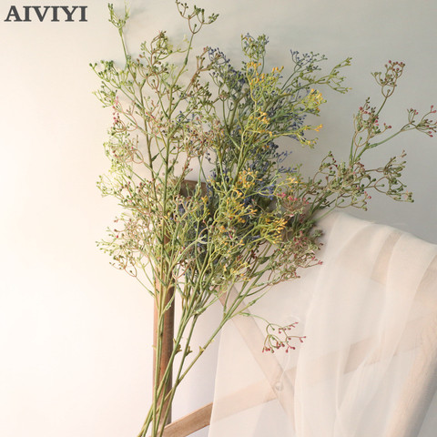 Binary Gypsophila Branches Wedding Home Decor Desktop Artificial Flowers Garden Christmas Decoracion Fake Flower ► Photo 1/6