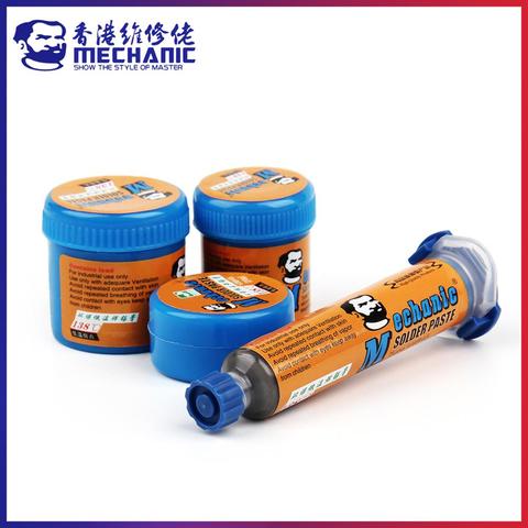 MECHANIC Original Lead-free Solder Tin Paste 138C Low Temperature Melting Point Welding Flux Cream Sn42/Bi58 Repair BGA Tools ► Photo 1/6