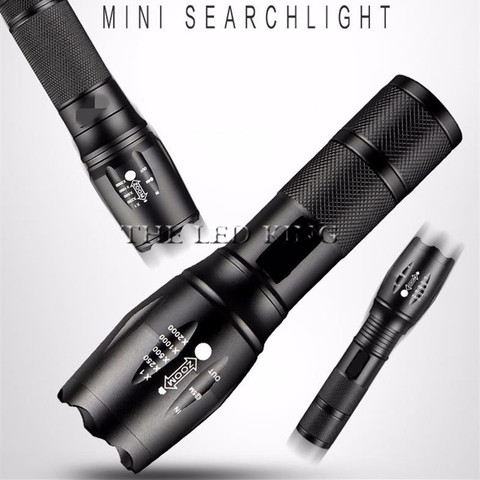 Powerful G700 Flashlight Cree XML T6 L2 led Aluminum Waterproof Zoom Camping Torch Tactical light AAA 18650 Rechargeable Battery ► Photo 1/6