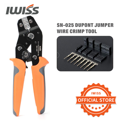 IWISS SN-025 F Crimp Dupont Terminal Crimp Tool AWG 28-18(0.1-1mm²) for  MINI-PV Connectors Molex KK 396 Micro Timer Connectors ► Photo 1/6