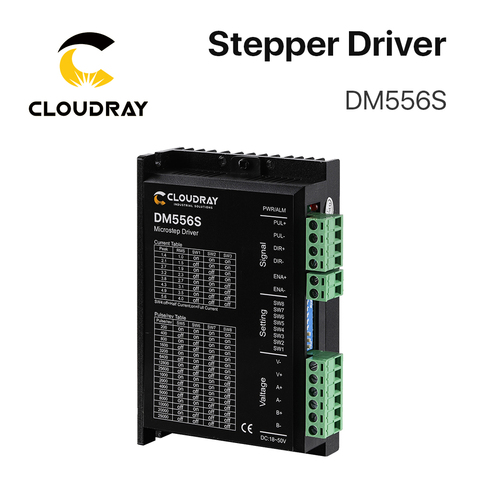Cloudray 2-Phase Stepper Motor Driver DM556S Supply Voltage 18-50VDC Output 1.4-5.6A Current ► Photo 1/6