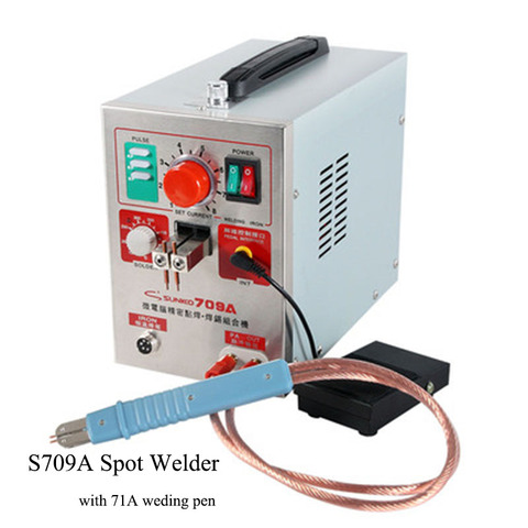 SUNKKO 709A Battery Spot Welder with HB-71A Welder pen for 18650 WELDING STATION Spot Welding Machine 220V /110V ► Photo 1/3