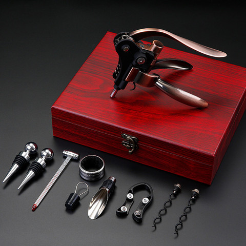 Wine Opener Rabbit Shaped Wine Corkscrew Set Bottle Opener Set With Wooden / Leather Box ► Photo 1/5