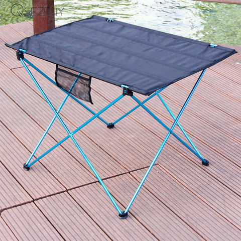 Foldable Table Outdoor Furniture Portable Camping Picnic Computer Tables Ultra Light Anti Slip Folding Desk Aluminium Alloy ► Photo 1/6