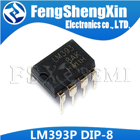 50pcs/lot  New LM393P LM393N LM393 DUAL DIFFERENTIAL COMPARATORS DIP-8 ► Photo 1/3