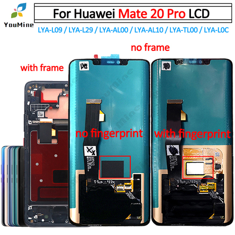 For Huawei Mate 20 Pro LCD Display Touch Screen Digitizer LYA-L09 LYA-L29 with frame Assembly Repair For Huawei Mate20 pro LCD ► Photo 1/6