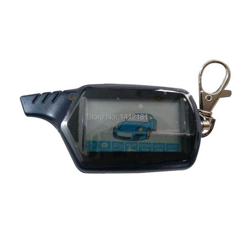 Wholesale Russian Engine Start Keychain B9 LCD Remote Control Key Chain For 2 way Anti-Theft Car Alarm System Starline B9 Twage ► Photo 1/3