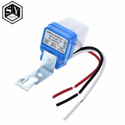 GREAT IT   Automatic Auto On Off Photocell Street Light Switch DC AC 220V 50-60Hz 10A Photo Control Photoswitch Sensor Switch ► Photo 1/6