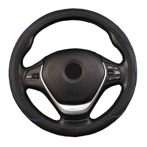 Car Truck PU Leather Embossed Steering Wheel Cover Steering-Wheel For Auto Diameters 36 38 40 42 45 47 50CM 7 Sizes to Choose ► Photo 1/6