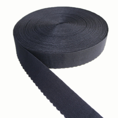 Black White 10 Yards 15mm Velvet Wave Elastic Band For Underwear Garment Sewing Elastic Ribbon Waist Band Bra Strap DIY ► Photo 1/5