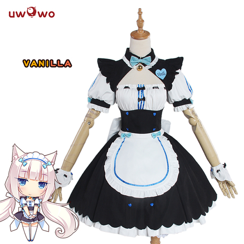 UWOWO Vanilla NEKOPARA Cosplay Vanilla Chocolate Maid Costume OVA Maid Uniform NEKOPARA Cosplay Cat Neko Girl Costume Women ► Photo 1/4