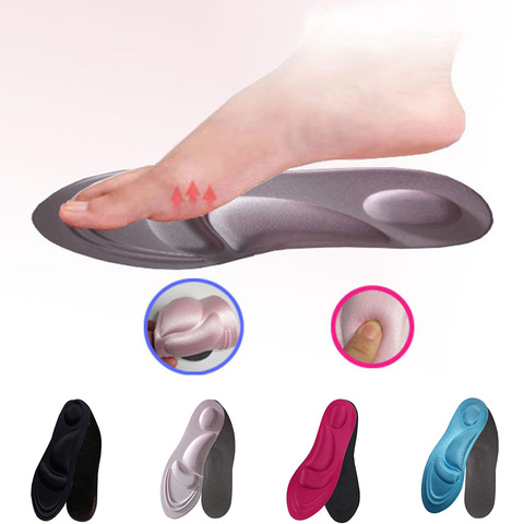 4D Flock Memory Foam Orthotic Insole Arch Support Orthopedic Insoles For Shoes Flat Foot Feet Care Sole Shoe Orthopedic Pads ► Photo 1/6