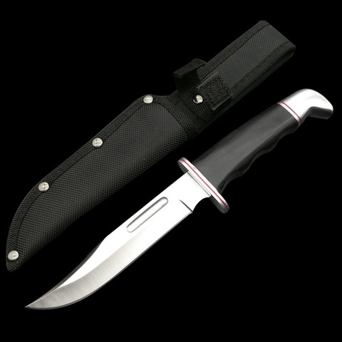 ToughKeng Classic 119 Hunting Fixed Blade Knife 7Cr17Mov Steel Wilderness Survival Straight Knives With Sheath ► Photo 1/6
