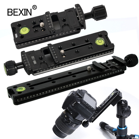 Slide Rail RRS long Quick Release plate Clamp Long-focus Zoom Lens Support Holder Bracket for Arca swiss Tripod camera ball head ► Photo 1/6