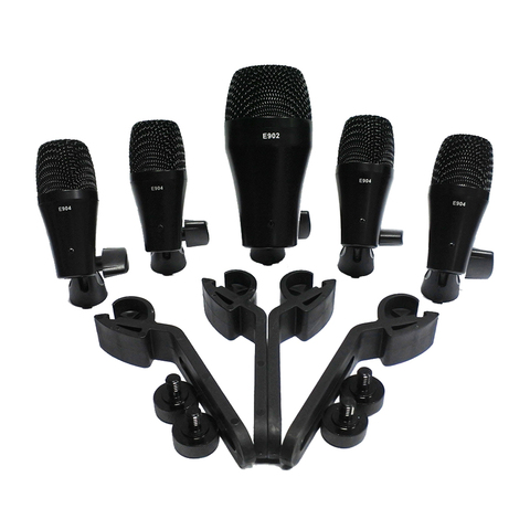 PGA52 PGA56 E902 E904 E906 style bass kick snare tom hihat 5 drum kit instrument dynamic microphone mic ► Photo 1/5