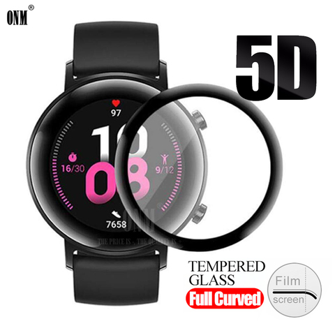 GT2 5D Coverage Screen Protector film for Huawei Watch GT 2 42MM Soft Round Screen Protector Cover Accessories (Not Glass) ► Photo 1/6