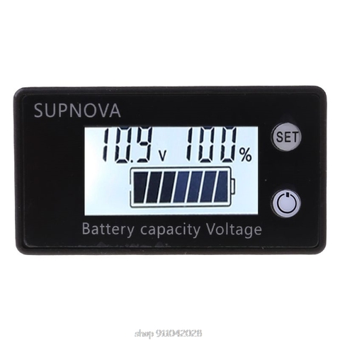 Battery Capacity Indicator DC 8V-100V Lead Acid Lithium LiFePO4 Car Motorcycle Voltmeter Voltage 12V 24V 48V 72V N12 20 Dropship ► Photo 1/6