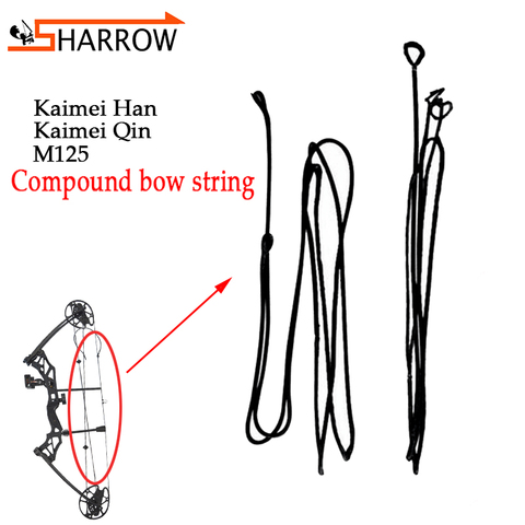 1pc Archery Compound Bow String KAIMEI QIN/KAIMEI HAN/M125 Bowstring Outdoor Hunting Bow And Arrow Shooting Replacement String ► Photo 1/4