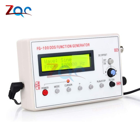 DDS Signal Generator 1602 LCD Display 1Hz-500KHz Functional Sine Triangle Square Frequency Sawtooth Wave Waveform ► Photo 1/6