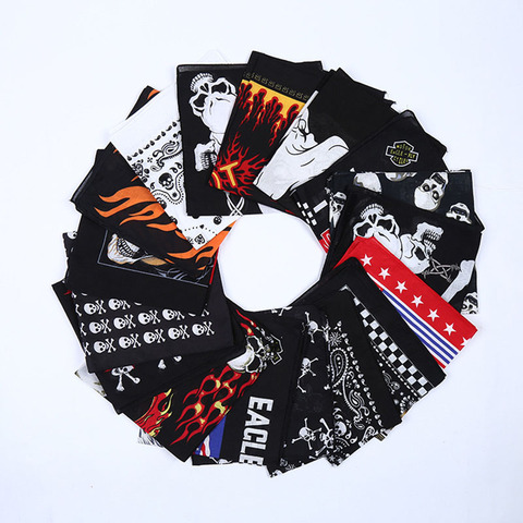 Hiking Scarves Cotton Du-rag Bandana Skull Running 2PAC Scarf Cycling Balaclava BBOY Headwear  HIP HOP Headband ► Photo 1/6