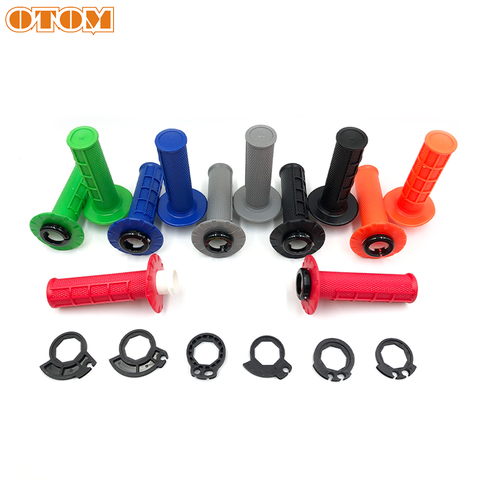 OTOM New Universal Handlebar Grip Gel Brake Handle Rubber W/ The Snap-on Cam For KTM EXC CRF YZF KXL RM 7/8