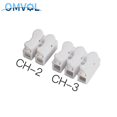 5PCS CH-2 CH-3 Spring Wire Quick Connector 1P 2P 3P G7 Electrical Crimp Terminals Block Splice Cable Clamp Easy Fit Led ► Photo 1/6