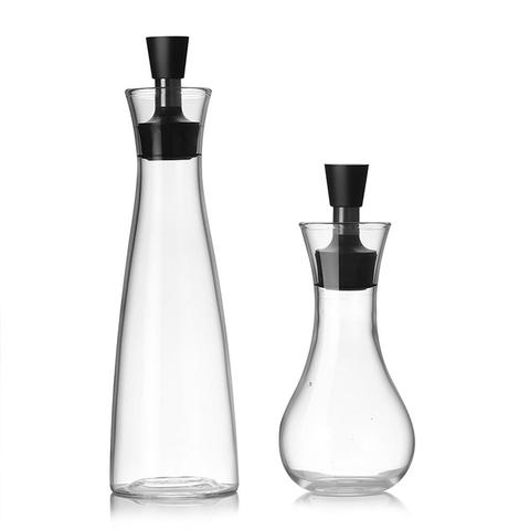 250/500ML Transparent Glass Olive Oil Bottle Leakproof Kitchen Seasoning Soy Sauce Vinegar Press Type Cruet Barbecue Bottle ► Photo 1/6