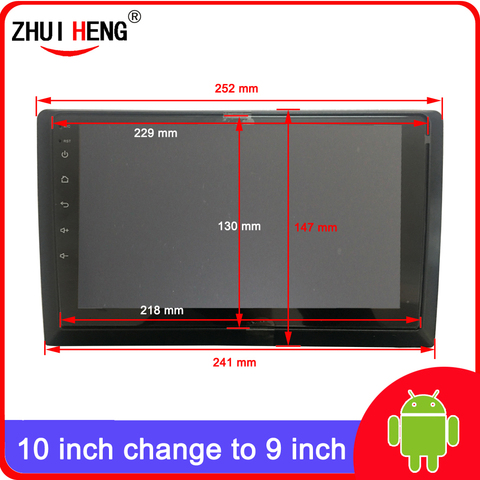 2 din auto radio Fascia 10 inch Frame switch to 9 inch 2 Din Car Radio Fascia auto audio Dash Kit Installation Frame Trim Bezel ► Photo 1/6