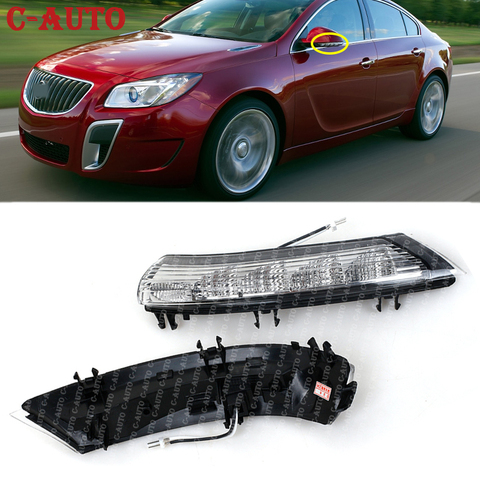 C-Auto For Buick Regal 2011 2012 2013 2014 2015 2016 Left and Right LED Rearview Mirror Turn Signal Lights Lamp Car-styling ► Photo 1/6
