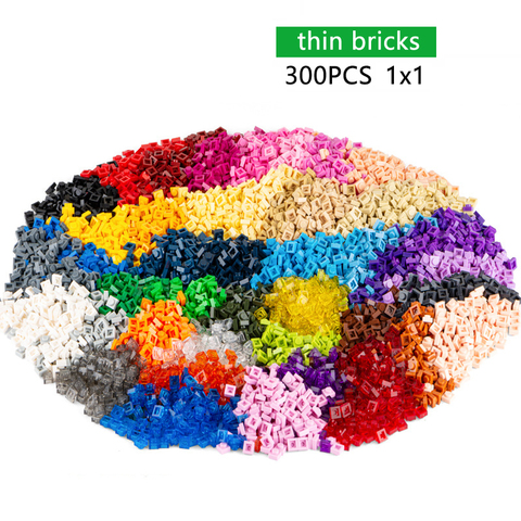 DIY Building Blocks Thin Bricks 580pcs 1x1Dots  EPixel Drawing Block Size Compatible With Other Brand Assemble Toys for Children ► Photo 1/6