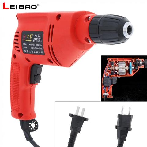 220V 420W 10A Multifunction Handheld Electric Drill Tool with Rotation Adjustment Switch and 10mm Drill Chuck Household ► Photo 1/6