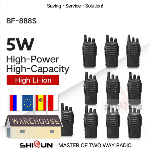 2PCS 4PCS 10PCS Baofeng BF-888S Walkie Talkie 888s 5W 400-470MHz UHF BF888s BF 888S H777 Cheap Two Way Radio USB Charger ► Photo 1/6