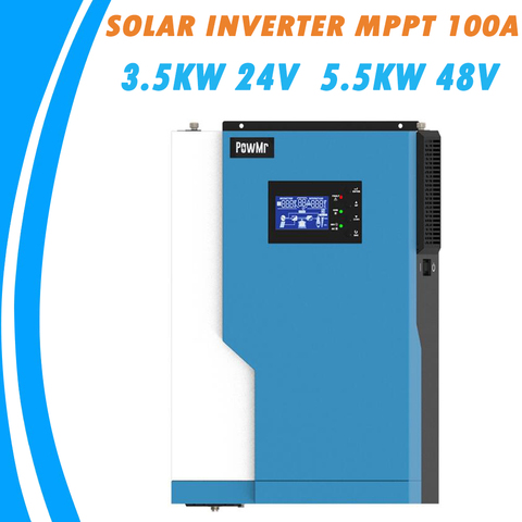 PowMr Hybrid Inverter 3.5/5.5KW Pure Sine Wave Solar Inverter Buit-in MPPT 100A Solar Controller For Max 500V with Wifi GPRS ► Photo 1/6