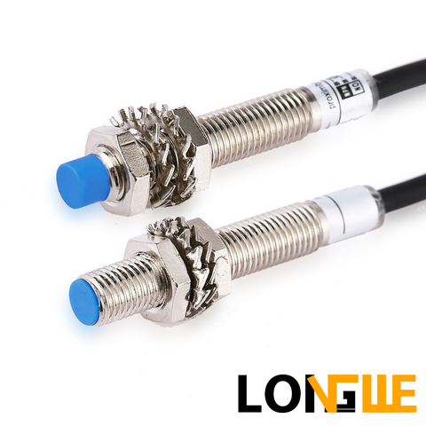 LONGWE IP65 M8 1.5mm 2mm Standard 2-wire 3-wire Inductive Proximity Sensor Switch LJ8A3 Series for 3d printer ► Photo 1/3