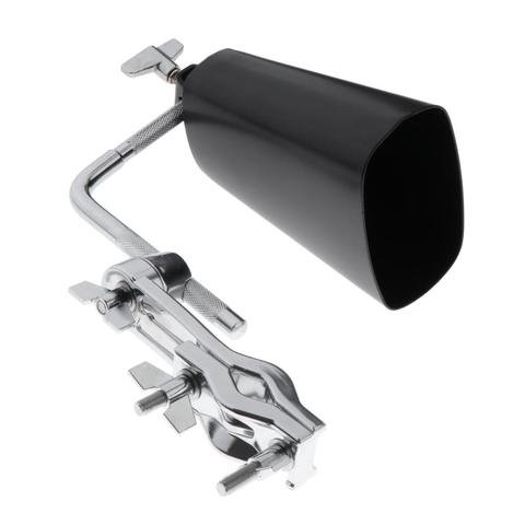 Cow Bell Percussion Drum Latin Music Cowbell with Mounting Clamp High and low sound Knocker Drum Part Accessories ► Photo 1/6