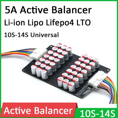 10S 12S 13S 14S 5A Active Equalizer Balancer Li ion Polymer Lifepo4 LTO Lithium Battery BMS Energy transfer Balance board CELLS ► Photo 1/6