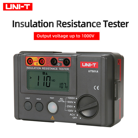 UNI-T UT501A insulation resistance tester 2000 count LCD display overload indicator backlight AC voltage measurement ► Photo 1/6