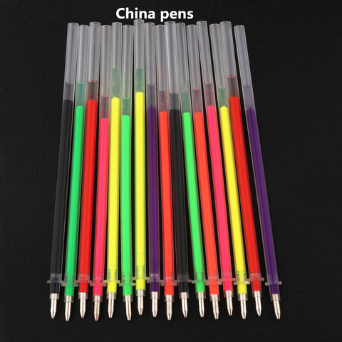 High quality  027 All Color Gel ink Refill 0.7mm Nib  Gel Pens School Student office stationery New ► Photo 1/6