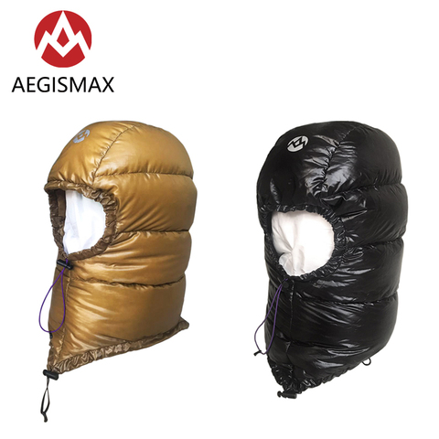 AEGISMAX goose down hat men and women outdoor camping hiking hat high quality down hat envelope sleeping bag accessories 800FP ► Photo 1/5