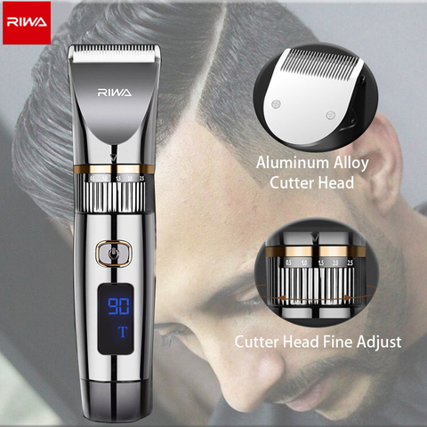 Riwa Barber Hair Clipper Wireless Professional Barber Trimmer For Man Electric Hair Clipper Full Set Hair Machine Hair Trimmer ► Photo 1/6