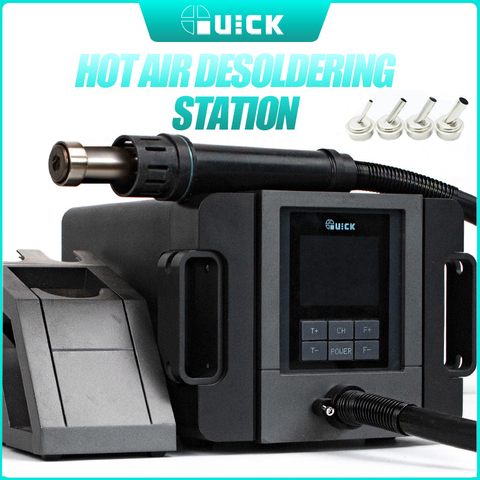 QUICK TR1300A 1300W Heat Gun Nozzle 110V 220V Hot Air Blower Welding Solder Station 100 To 500 Temperature Adjustable Home ► Photo 1/6
