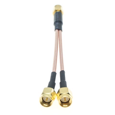 SMA Male to Y Type 2x SMA Male Splitter Combiner Pigtail Cable RG316 ► Photo 1/4