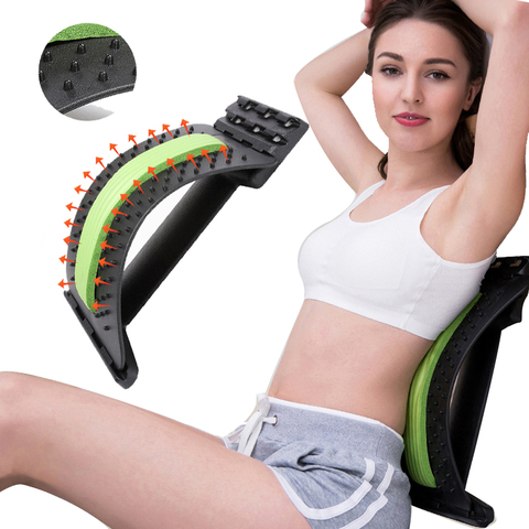 Stretch Equipment Back Massager Lumbar Support Relaxation Spinal Pain Relieve Spine Corrector ► Photo 1/6