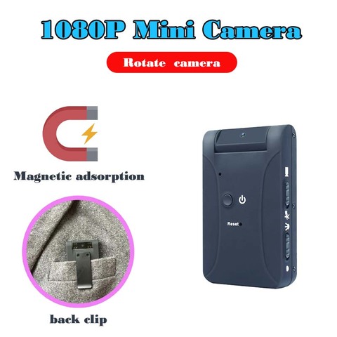 JOZUZE Mini Camera Body Camera Portable Camcorder Magnetic Adsorption Motion Camera Dynamic Detection of Nnight Vision Video Cam ► Photo 1/6
