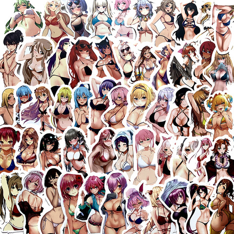 100PCS Anime Sexy Girls Adult Stickers For  Waterproof Decal Laptop Motorcycle Luggage Snowboard Fridge Phone Car Sticker ► Photo 1/5