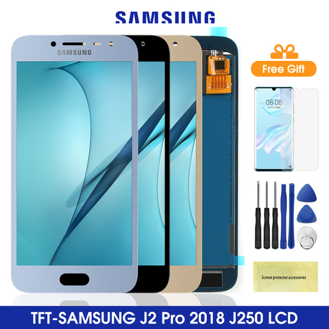 Adjust Brightness J250 LCD For Samsung Galaxy J2 Pro 2022 Display Touch Screen Digitizer Assembly For Samsung J250 J250F J250H ► Photo 1/6